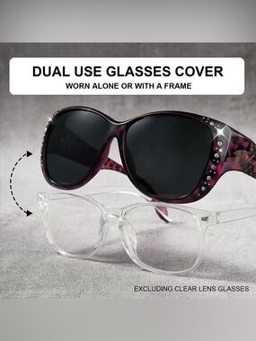 Large Retro Glasses Designed to Be Worn Over Regular Eyewear